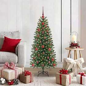 vidaXL Artificial Tree Green 120cm 150 LEDs
