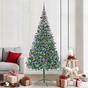 vidaXL Artificial Tree Green 210cm 300 LEDs