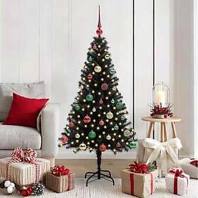 vidaXL Artificial Tree Black 150cm 150 LEDs