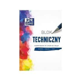Oxford Office Tekniskt Block A4 White 20 st