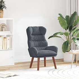 vidaXL Armchair Dark Grey 69 x 74 x 93 cm Velvet 42001888