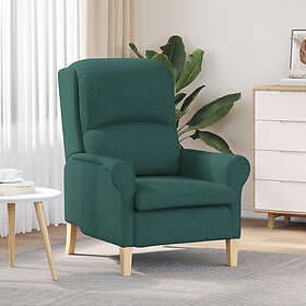 vidaXL Armchair Dark Green 76 x 94 x 102 cm Fabric 42009844