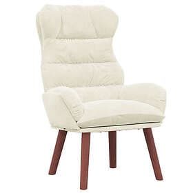 vidaXL Armchair Cream 69 x 74 x 93 cm Velvet
