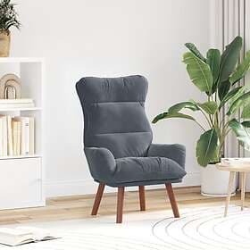 vidaXL Armchair Dark Grey 69 x 74 x 93 cm Velvet