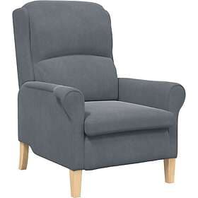 vidaXL Armchair Dark Gray 76 x 94 x 102 cm Velvet