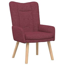 vidaXL Armchair Red 63 x 67 x 94 cm Fabric