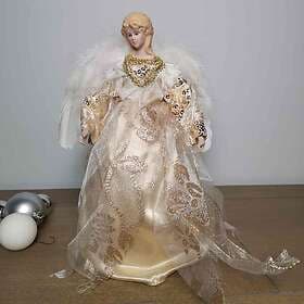 Samuel Alexander Premier Angel Tree Topper 30cm Gold Feather Wings