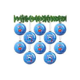 Disney Stitch Christmas Ball Ornaments 10-pack