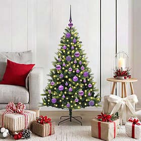 vidaXL Artificial Tree Green 120cm 150 LEDs