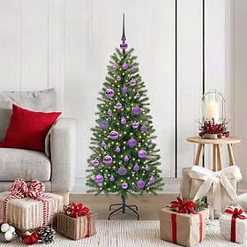 vidaXL Artificial Tree Green 120cm 150 LEDs
