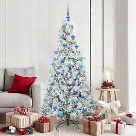 vidaXL Artificial Tree Hinged Green 180cm 300 LEDs