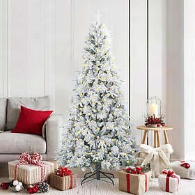 vidaXL Artificial Tree Hinged Green 180cm 300 LEDs
