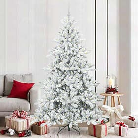 vidaXL Artificial Tree Hinged 210cm 300 LEDs
