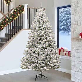 vidaXL Artificial Tree Green and White 270cm
