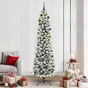 vidaXL Artificial Tree Green and White 240cm