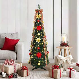vidaXL Artificial Tree Green 150cm 100 LEDs