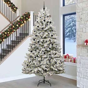 vidaXL Artificial Tree Green and White 300cm