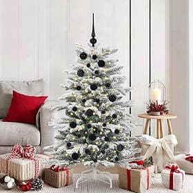 vidaXL Christmas Ornament Set 150 LED 61 pcs