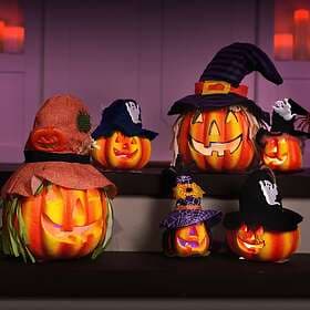 JOYIN 10096385 LED Light-Up Pumpkin Decorations 6pcs