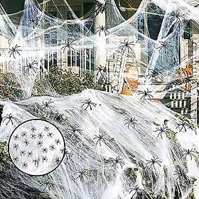 Halloween Spider Web Decoration 93m2 240g