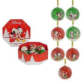 Disney Mickey and Minnie Mouse Christmas Tree Ornaments 7-pack
