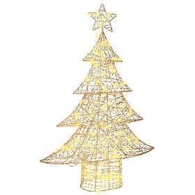 vidaXL Artificial Tree White 120cm 120 LEDs