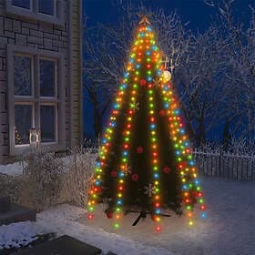 vidaXL Christmas Tree Light Net 300 LEDs Colorful 300 cm