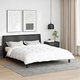 vidaXL Down Duvet White 200x220cm 42007659