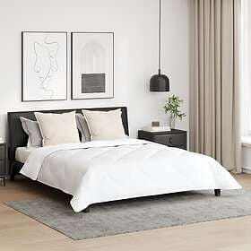 vidaXL Duvet Set 3 pcs White Microfiber and Down Feather 3377964