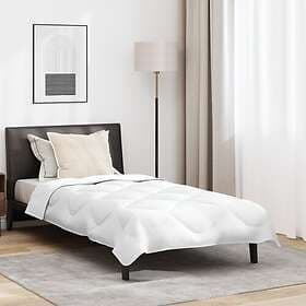 vidaXL Sommar Duvet with pillow 2 pcs White Microfiber