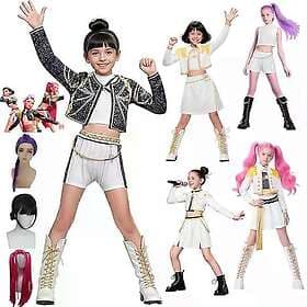 KPop Demon Hunters Cosplay Rumi Mira Zoey Costume