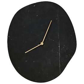 Ferm Living Melt Wall Clock Black Marble 28x33cm