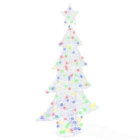 vidaXL Artificial Tree Hinged 150cm 160 LEDs
