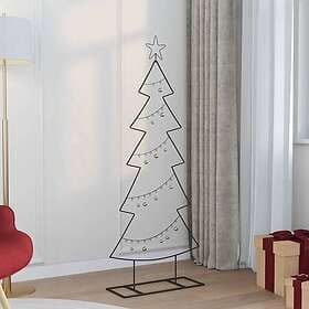 vidaXL Metal Christmas Tree Black 150cm