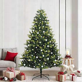 vidaXL Hinged Green 240cm 300 LEDs