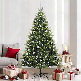 vidaXL Hinged Green 210cm 300 LEDs