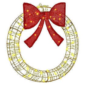 vidaXL 42019136 Wreath with 60 LEDs 75cm