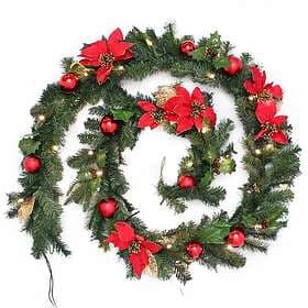 WeRChristmas WRC-2138 Christmas Garland with 40 LED Lights 25cm