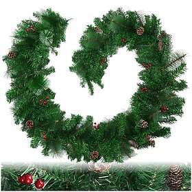 TecTake 403316 Christmas Garland with Pine Cones