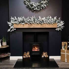 Samuel Alexander TG187175 Snow Flocked Lapland Christmas Garland 1.8m