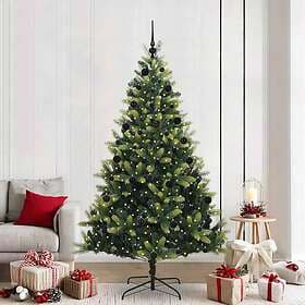 vidaXL Hinged Green 210cm 300 LEDs