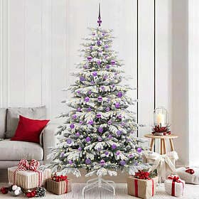 vidaXL Hinged White 210cm