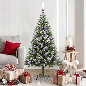 vidaXL Artificial Tree Snowy Green and White 150cm