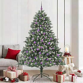 vidaXL Artificial Tree Green 210cm 300 LEDs