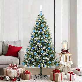 vidaXL Artificial Tree Snowy 180cm