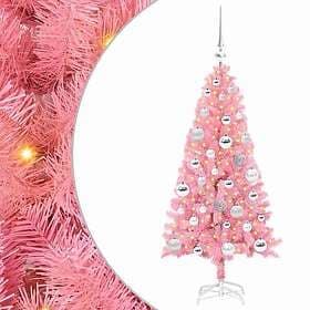 vidaXL Artificial Tree Pink 120cm 150 LEDs