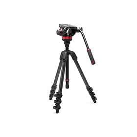 Manfrotto MVH502A Fluid Head with 055 Carbon Fiber Tripod