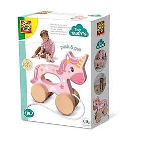 SES Creative 13137 Push and Pull 2 in 1 Wooden Unicorn