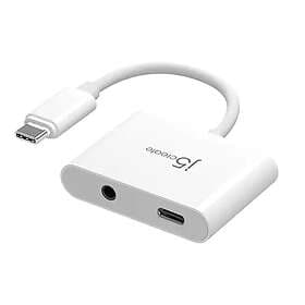 J5Create JCA122-N USB-C to 3.5mm Audio Adapter with PD