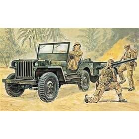 Italeri 1/35 Willys MB Jeep with Trailer